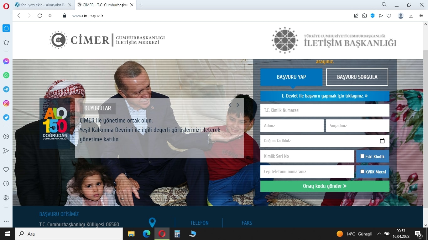 cimere şikayet edeni bulma